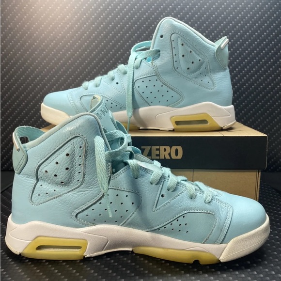 Nike Air Jordan Retro 6 GG Pantone GS Still Blue White 543390-407 Size 8Y - Picture 2 of 6
